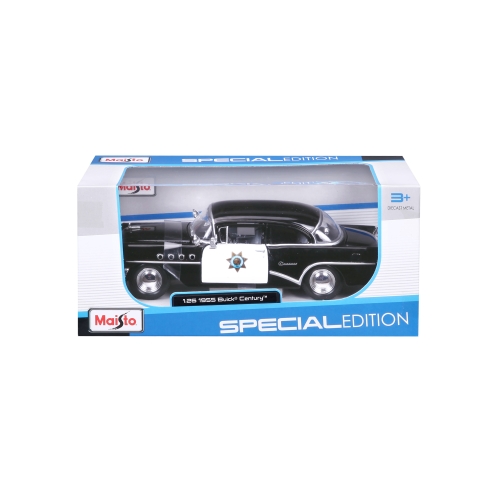 Car model Buick Century 1955, Maisto, 1:26, black, art. 31295 black / Toy Transport № 5 Kids Republic Car model Buick Century 1955, Maisto, 1:26, black, art. 31295 black / Toy Transport № 5