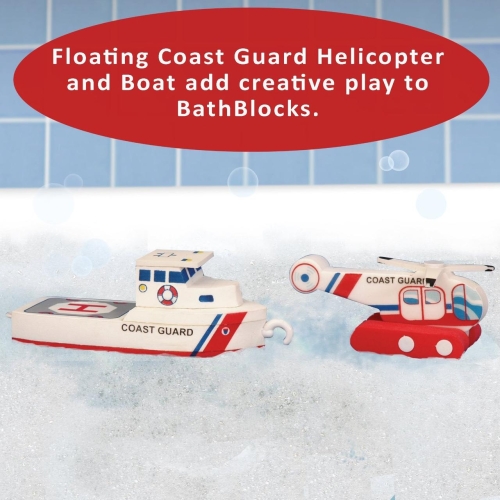 Плавающие блоки для ванной Just Think Toys Береговая охрана (22087) / Игрушки для купания № 8