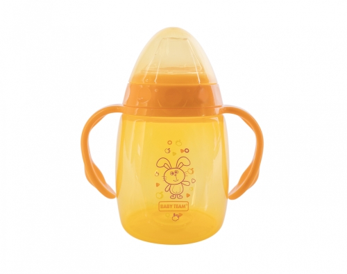 Cup, Baby Team, with silicone spout and handles, 250ml, art. 5004
