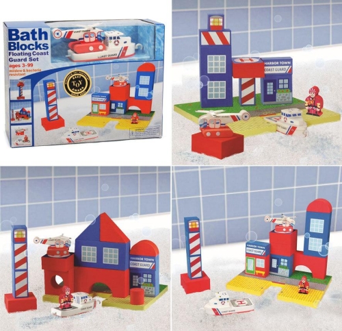 Плавающие блоки для ванной Just Think Toys Береговая охрана (22087) / Игрушки для купания № 7