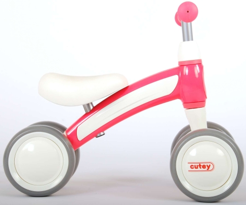 Kid four-wheel balance bike Cutey pink, Qplay, 1471 1-3 years