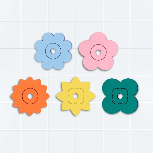 Игрушка для ванной Quut Пазл-головоломка Цветы (171713)