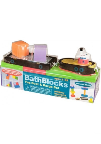 Плавающие блоки для ванной Just Think Toys Буксир и баржа (22092) / Игрушки для купания № 7 Kids Republic Плавающие блоки для ванной Just Think Toys Буксир и баржа (22092) / Игрушки для купания № 7