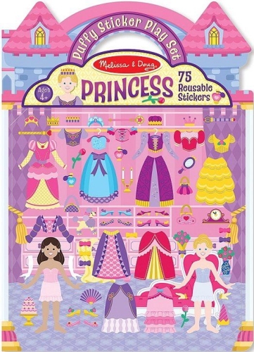 Volumetric reusable stickers Melissa&Doug™ USA, Princesses (MD9100)