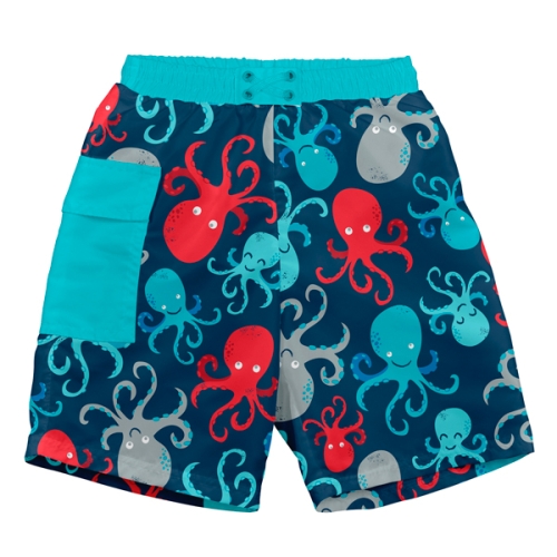 Kids Swim Shorts-Navy Octopus [12m], i Play™ USA