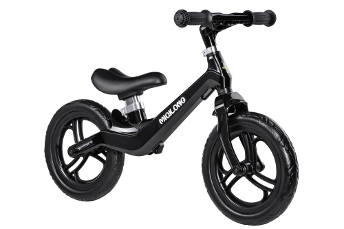 Kid balance bike 12 Miqilong with inflatable wheels (MQL-PHC12-BLACK)