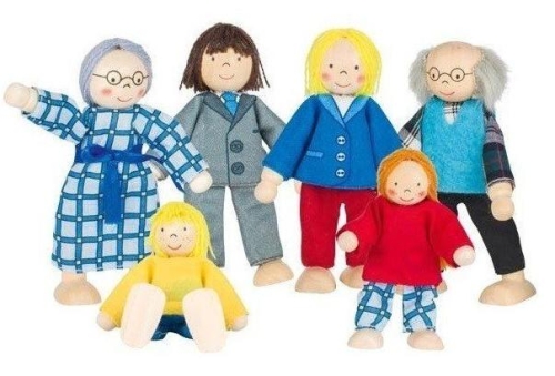 Set of dolls City family, Goki Germany [SO218G]