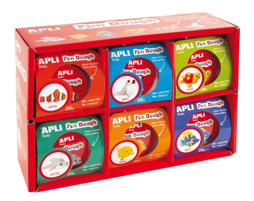 Apli Kids™ | Набор тесто для лепки: Морской мир, 12 шт., Испания (13453)