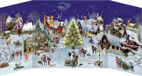 Адвент календарь Огни в рождественском городе, Spiegelburg™ Германия