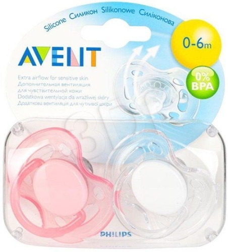 Classic Philips Avent soother Breathable 0-6 months 2 pcs (SCF178/23)