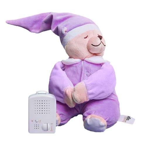  Игрушка для сна Мишка Луиза, розовый, ночник, 132, Babiage DooDoo Бельгия [60175]