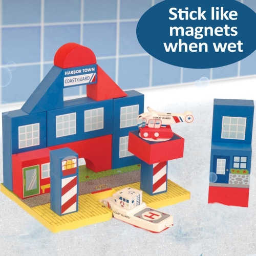 Плавающие блоки для ванной Just Think Toys Береговая охрана (22087) / Игрушки для купания № 2