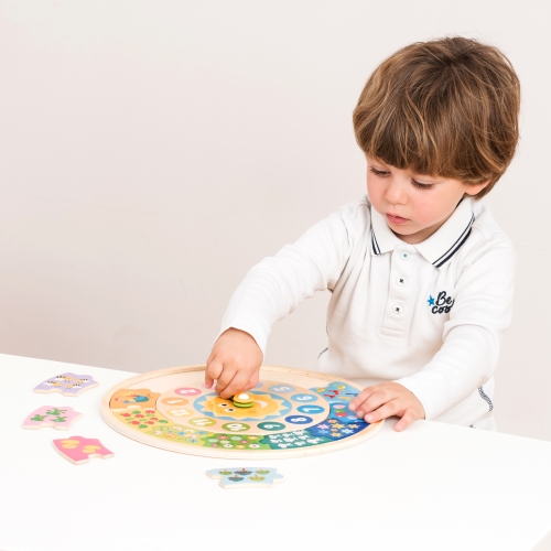 Kid puzzle Wooden clock, New Classic Toys, 18253 from 2+ years / Educational Toys № 3 Kids Republic Kid puzzle Wooden clock, New Classic Toys, 18253 from 2+ years / Educational Toys № 3