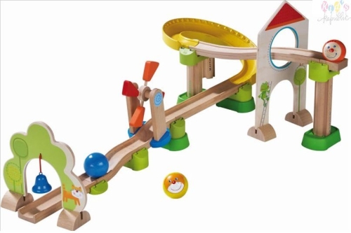 Play maze with wooden balls (bowling alley) Mill, HABA™, Germany (300438)