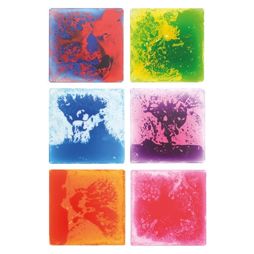 Set of colored magic rugs with gel inside, Bigjigs Toys, art. EDU110310