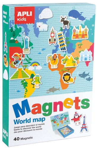 Apli Kids™ | Комплект магнітів: карта світу, Іспанія (16494)