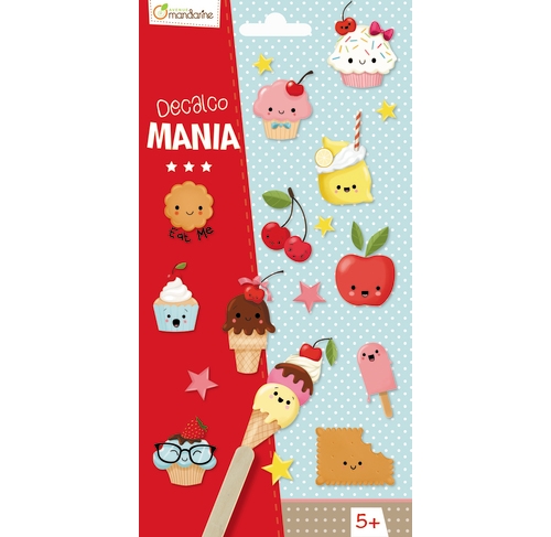 Cupcake Stickers Decalco Mania, Avenue Mandarine™ France (CC027O)