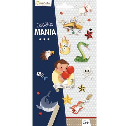 Наклейки Мальчик, серия Decalco Mania, Avenue Mandarine™ Франция (CC026O)