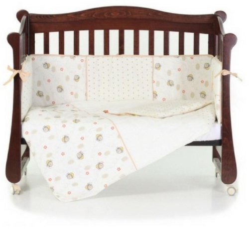 Bedding set for baby bed Veres My Honey (6 units), art. 214.04