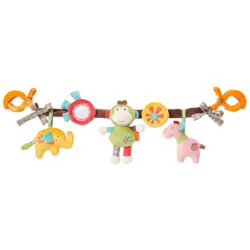 Подвесная игрушка цепь для детских колясок Сафари, Fehn, арт 074550