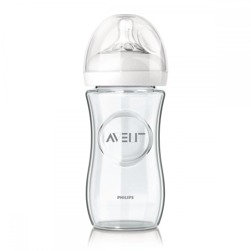 Бутылочка стеклянная Philips Avent Natural 240 мл (SCF673/17) / Бутылочки и соски