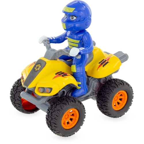 Toy ATV inertial with a pilot (color in the ass.), Ulysse Couleurs dEnfance
