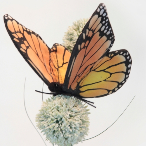 Мягкая игрушка HANSA Бабочка монарх бежево-желтая (6551)