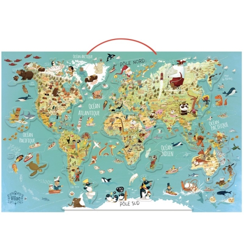 Vilac™ | Magnetic map of the world (French), France