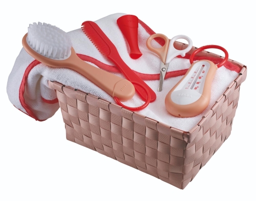 Beaba® | Корзина с средствами ухода коралл, Франция [920317] / Средства для купания