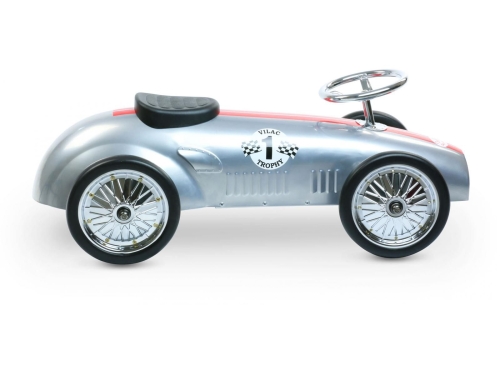 Vilac™ | Vintage tolocar Voiture de Course, from 1.5 years old, steel, full control, France