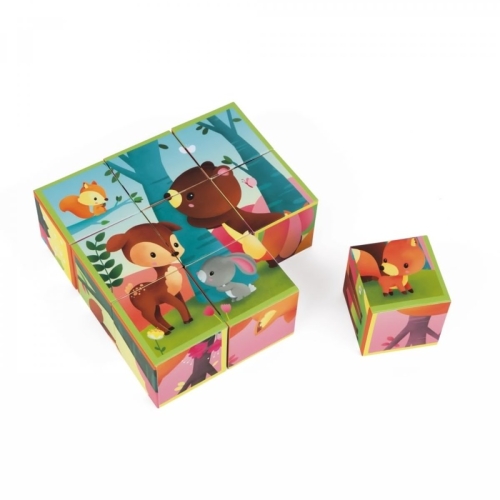 Cubes Forest animals 9 el., Janod [J02731]
