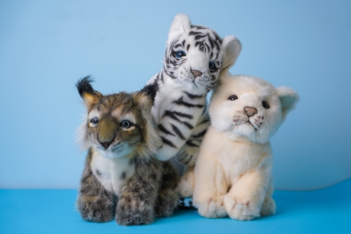 White Tiger 18 cm Realistic Hansa Plush Toy (3420) / Plush Toys № 5