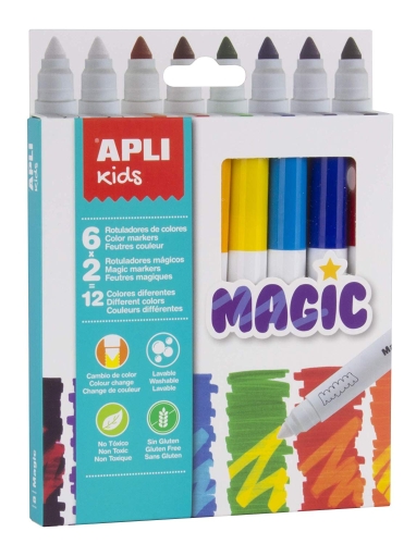 Apli Kids™ | Set of magic felt-tip pens 8 pcs, Spain (16808)