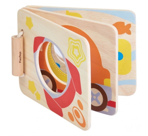 Wooden toy Book with a mirror, PLAN TOYS™ [5243]