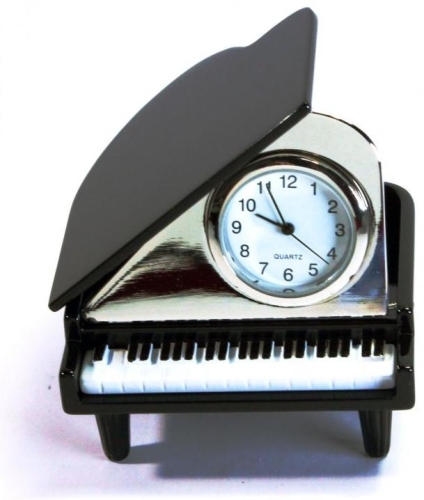 Часы кварцевые подарочные Siva Toys Пианино, черные
