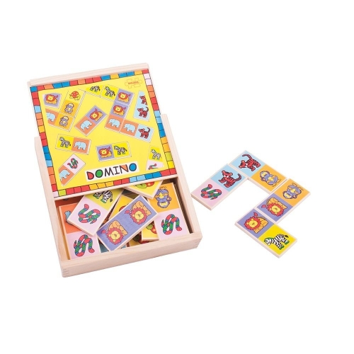 Game set of Domino little animals, Bigjigs Toys, art. BJ529