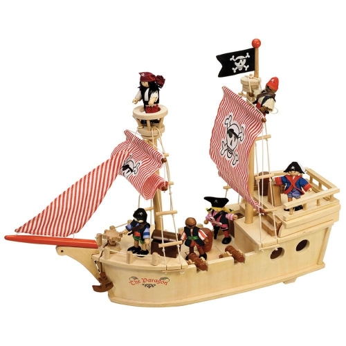 Игровой набор Пиратский корабль, Bigjigs Toys, арт. T0094