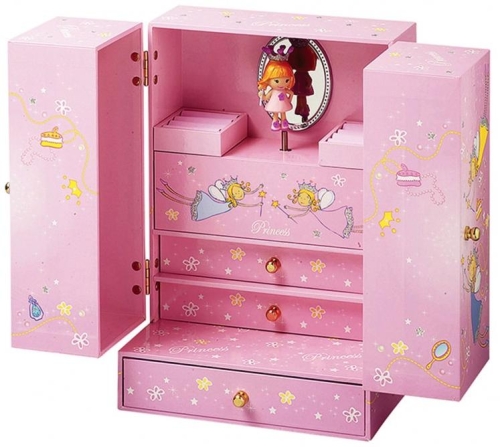 Music box-cabinet Princess, figurine Princess, Trousselier [S51504] France