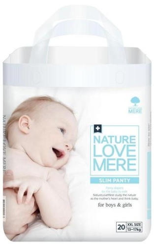 [13-17 kg] Подгузники-трусики NATURE LOVE MERE™ корейские (XXL) Ультратонкие 20 шт, NLM / Подгузники № 2
