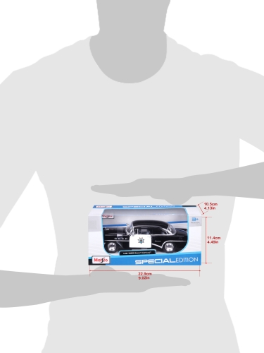 Car model Buick Century 1955, Maisto, 1:26, black, art. 31295 black / Toy Transport № 7 Kids Republic Car model Buick Century 1955, Maisto, 1:26, black, art. 31295 black / Toy Transport № 7