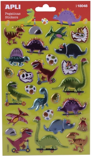 Наклейки Динозавры, Apli Kids, арт. 18048