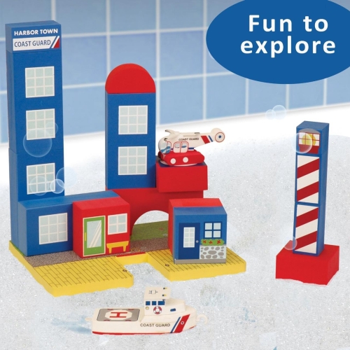 Плавающие блоки для ванной Just Think Toys Береговая охрана (22087) / Игрушки для купания № 5