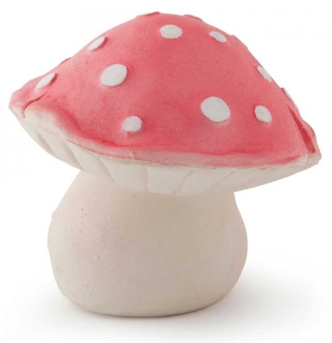 Игрушка прорезыватель для зубов Грибочек Спрут, Oli&Carol, натуральный каучук / Игрушки для купания