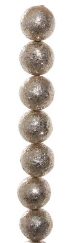 Garland of shiny balls (2.5 cm), Shishi, champagne color, 180 cm, art. 53790