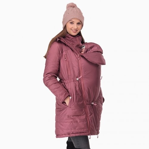 3 in 1 winter jacket for maternity and babywearing - Rose Love&Carry LCM2204