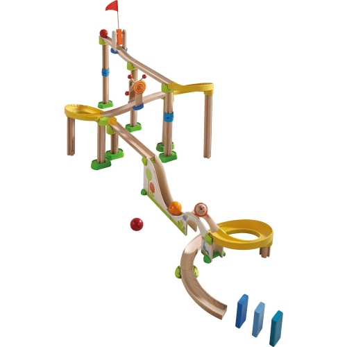 Haba® Game maze-constructor with wooden balls (bowling alley) Rollerby