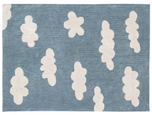 Rug for nursery Lorena Canals™ Clouds Vintage Azul, 120x160 cm