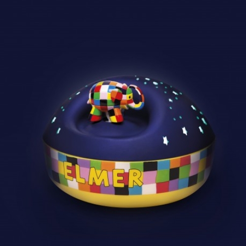 Musical night light with projection Starry Sky, Elmer, 12 cm, Trousselier™ France (5064)