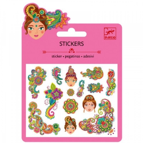 Djeco Stickers Set Indian Motifs Glitter (DJ09761)