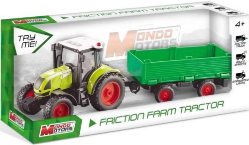 Tractor with trailer, Mondo, light and sound, 40 cm, art. 51180